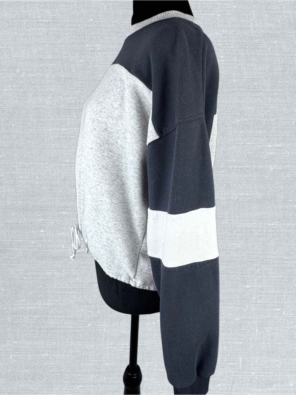 American Eagle Ahh-Mazingly Soft Crewneck Cropped Sweatshirt Drawstring Hem XS - Picture 4 of 10